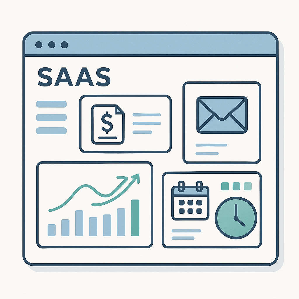 Unified SaaS dashboard with integrated tools.